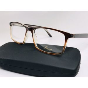 New Designer Inspired SUCCESS SS-96 Brown Fade Eyeglasses 57mm with Case